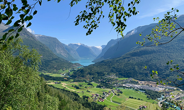Utsikt fra Via Ferrata i Loen