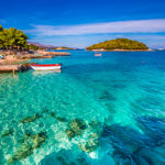 Lite bilde av Stranda i Seranda, Albania