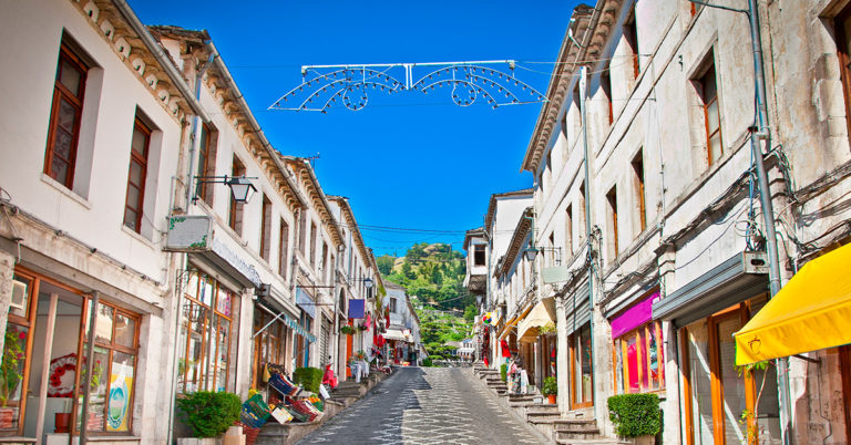Gjirokasteron i Albania