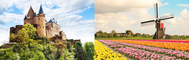 Tyskland, Luxembourg, Belgia, Frankrike og Nederland