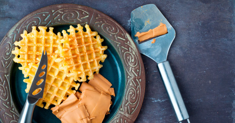 Vaffel med brunost