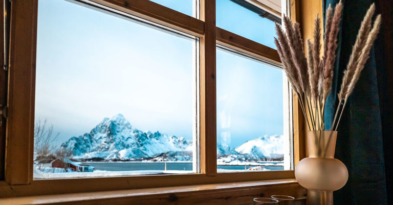 utsikt fra hotellrommet på Skårungen