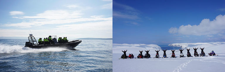Snøscootersafari, RIB-båttur og ATV til Nordkapp-platået