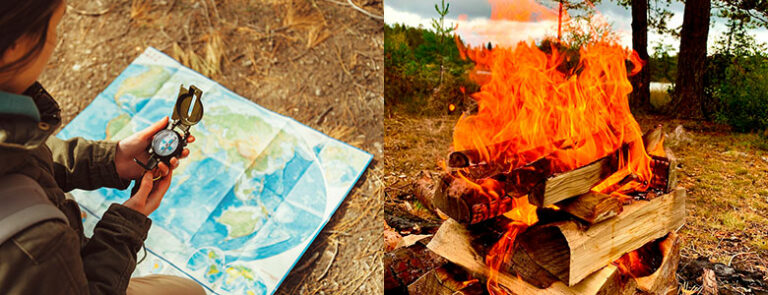 Kurs i kart & kompass samt båltenning