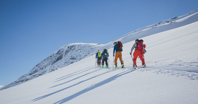 Randoneegjeng på vei opp