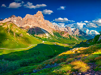 Lite bilde av fjellene i Trentino