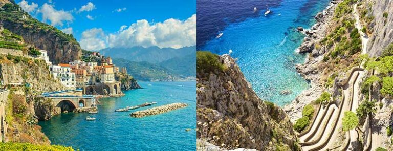 Svingede veier langs Amalfikysten