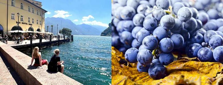 Torget i Riva og drueklaser