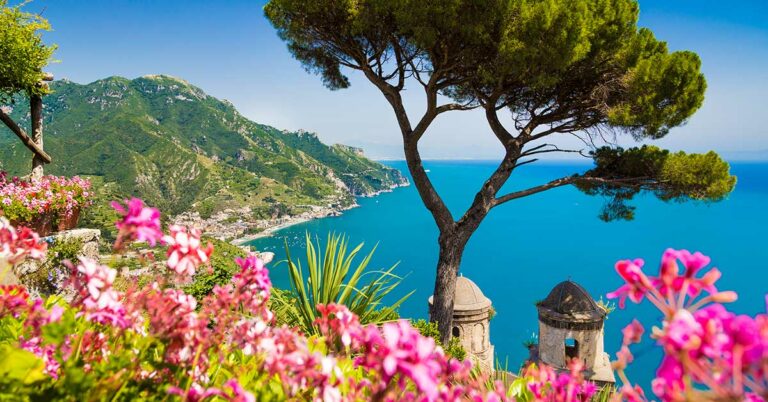 Utsikt over Amalfikysten