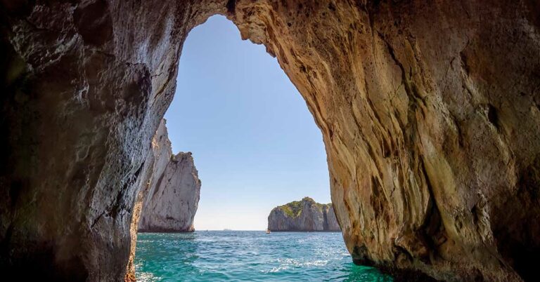 Blå grotte på Capri