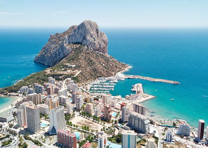 Calpeklippen ved Costa Blanka-kysten