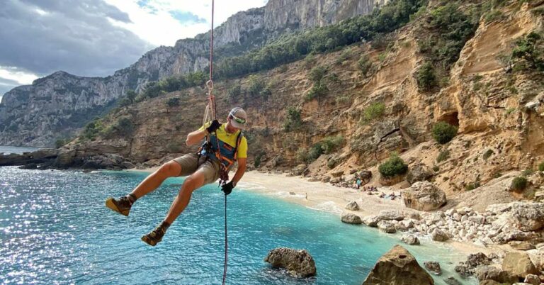 Rappellering på fotturen Selvaggio Blu