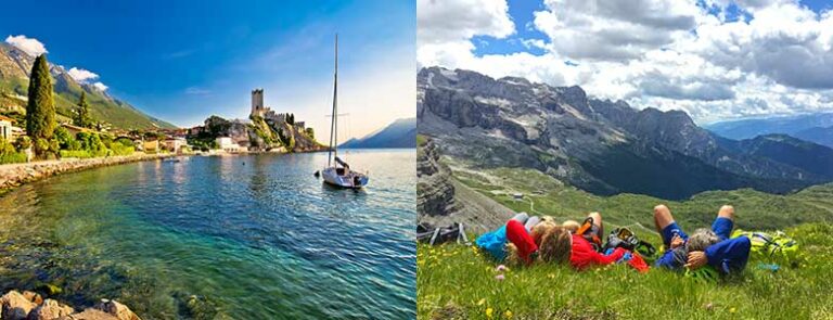 Fottur i Brenta-Dolomittene og byen Malcesine ved Gardasjøen