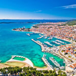 Badebyen Vodice i Kroatia, et av stoppene på Expa Travels Sykkelcruise i Kroatia, Nord.