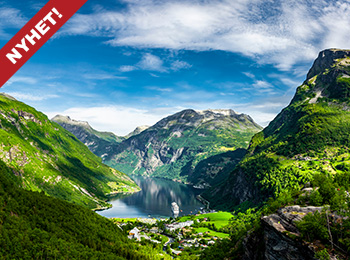 Sykkeltur med utsikt over Geirangerfjorden